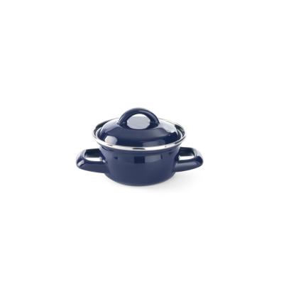 Hrnec na polévku a omáčku s pokličkou, HENDI, 0,3L, Modrá, ⌀115x(H)90mm | 625804